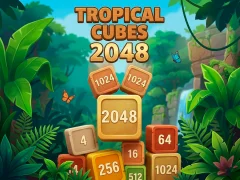 Hra Tropical Cubes 2048 online