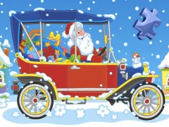 Hra Christmas Cars Jigsaw online