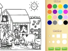 Hra Farm Coloring Book For Kids online