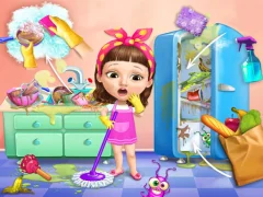 Hra Sweet Baby Girl Cleanup Messy House online