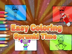 Hra Easy Coloring Sprunki Time online