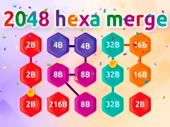 Hra 2048 Hex Chain Merge online