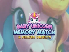 Hra Baby Unicorn Memory Match & Hidden Objects online