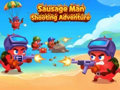 Hra Sausage Man Shooting Adventure online