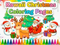 Hra Kawaii Christmas Coloring Pages online
