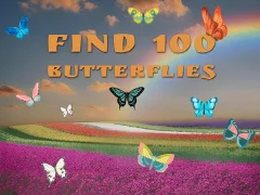 Hra Find 100 butterflies online