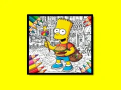 Hra Back To School Simpsons Coloring Book online