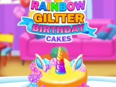 Hra Rainbow Glitter Birthday Cakes online