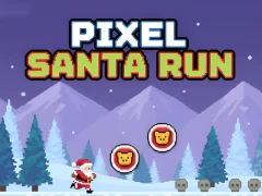 Hra Pixel Santa Run online