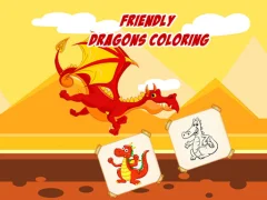 Hra Friendly Dragons Coloring online