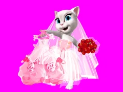 Hra Talking Tom Angela City Wedding Boutique online