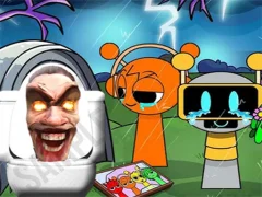 Hra Sprunki Castle Panic Skibidi Toilet online