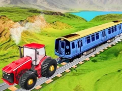 Hra Chain Tractor Train Towing Game 3D online