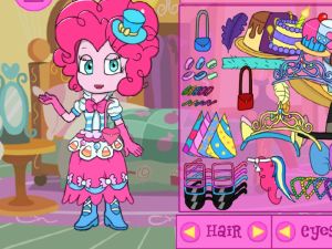 Hra Moje malé poníky dievčatá z Equestria: Pinky Outfits online