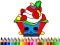 Hra Back To School: Cake Coloring Book online