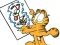 Hra Garfield connects the dots online