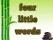 Hra Four Little Words online
