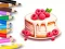 Hra Coloring Book: Berry Cake online