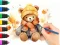 Hra Coloring Book: Autumn Bear online
