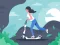 Hra Electric scooter rides jigsaw online