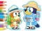 Hra Coloring Book: Bluey Camping online