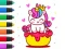 Hra Coloring Book: Unicorn Cupcake online
