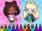 Hra Coloring Book: Aha World Sporty Girl online