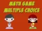 Hra Math Game Multiple Choice online