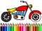 Hra Back To School: Motorbike Coloring online