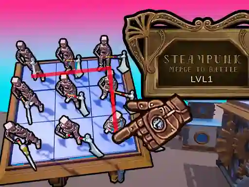 Hra Steampunk Merge To Battle online