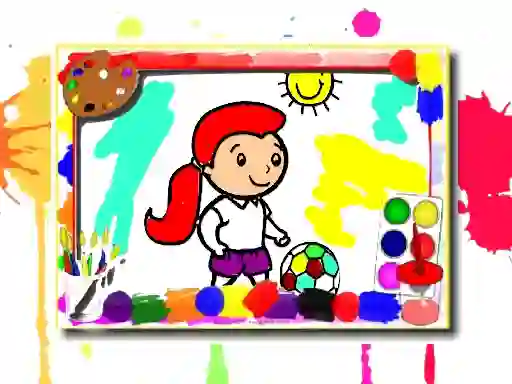 Hra Football Coloring Book online