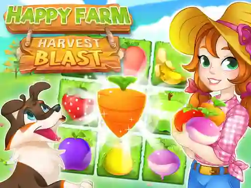 Hra Happy Farm Harvest Blast online
