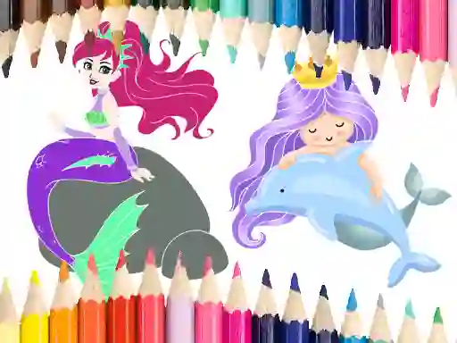 Hra Mermaid Coloring Book online