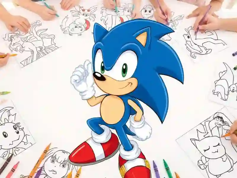 Hra Sonic Coloring online