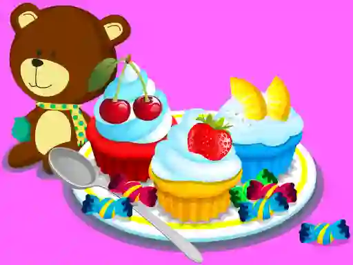 Hra Cooking Colorful Cupcakes online
