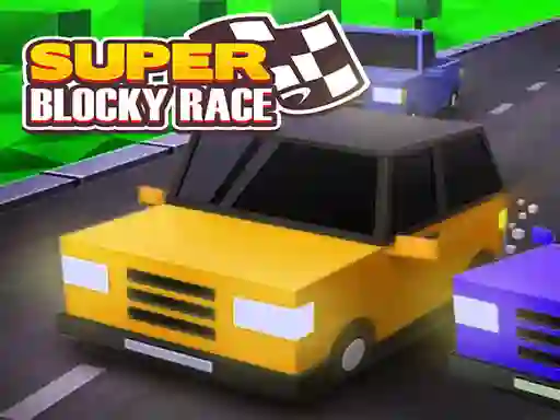 Hra Super Blocky Race online