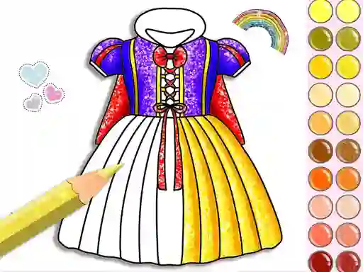 Hra Princess Glitter Coloring online