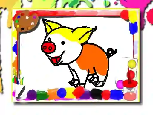 Hra Pigs Coloring Book online