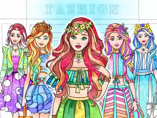 Hra Girl Coloring Dress Up Games online