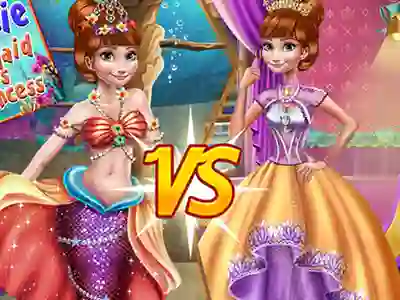 Hra Anna mermaid vs princess online