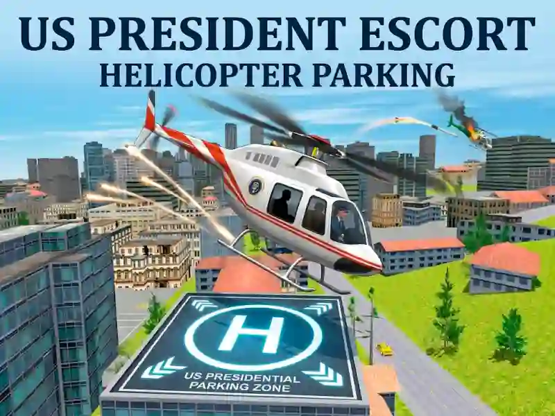 Hra US President Escort Helicopter Parking online