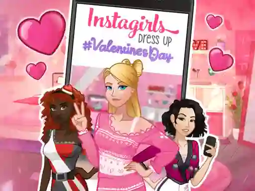Hra Instagirls: Valentine Dress Up online