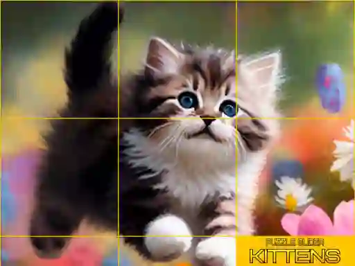 Hra Puzzle Sliding Kittens online
