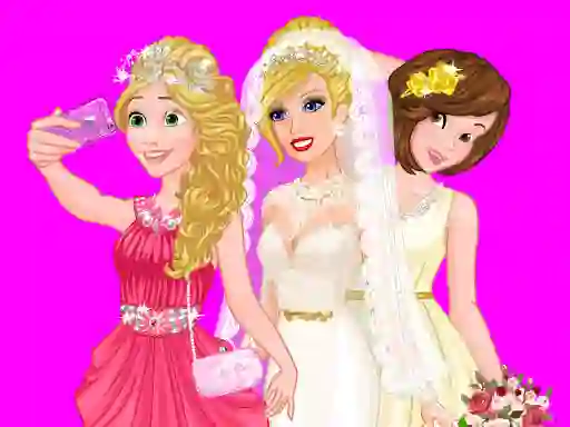 Hra Barbie's Wedding Selfie With Princesses online