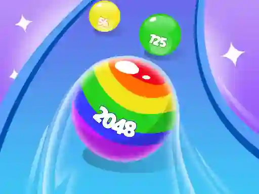 Hra 2048 Run Gorgeous Balls online