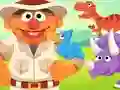 Hra 123 Sesame Street: Ernie's Dinosaur Day Care online