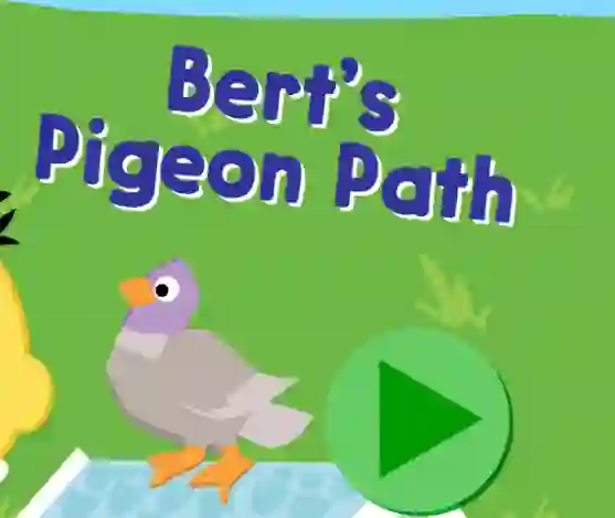 Hra 123 Sesame Street: Bert's Pigeon Path online