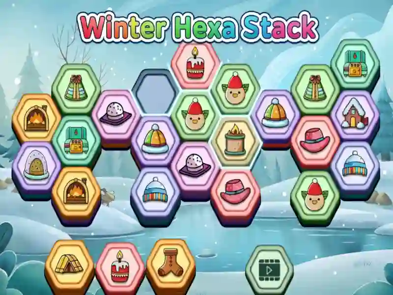 Hra Winter Hexa Stack online