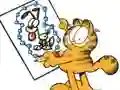 Hra Garfield connects the dots online
