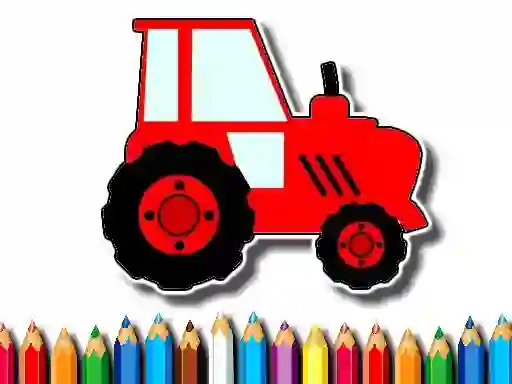 Hra Easy Kids Coloring Tractor online
